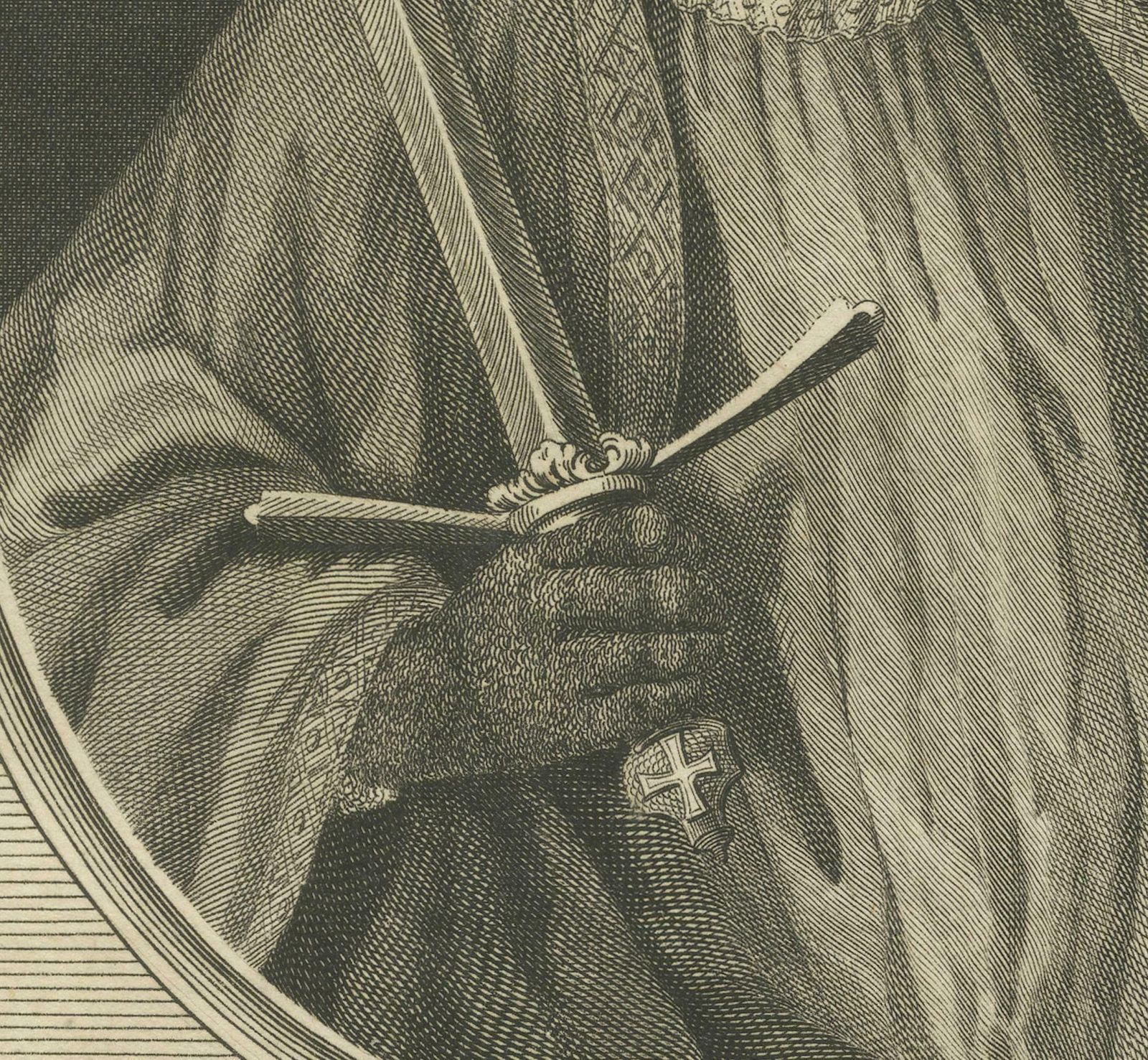 1787 Engraved Portrait Of King Edward I   Hammer Of The Scots photo vinterior