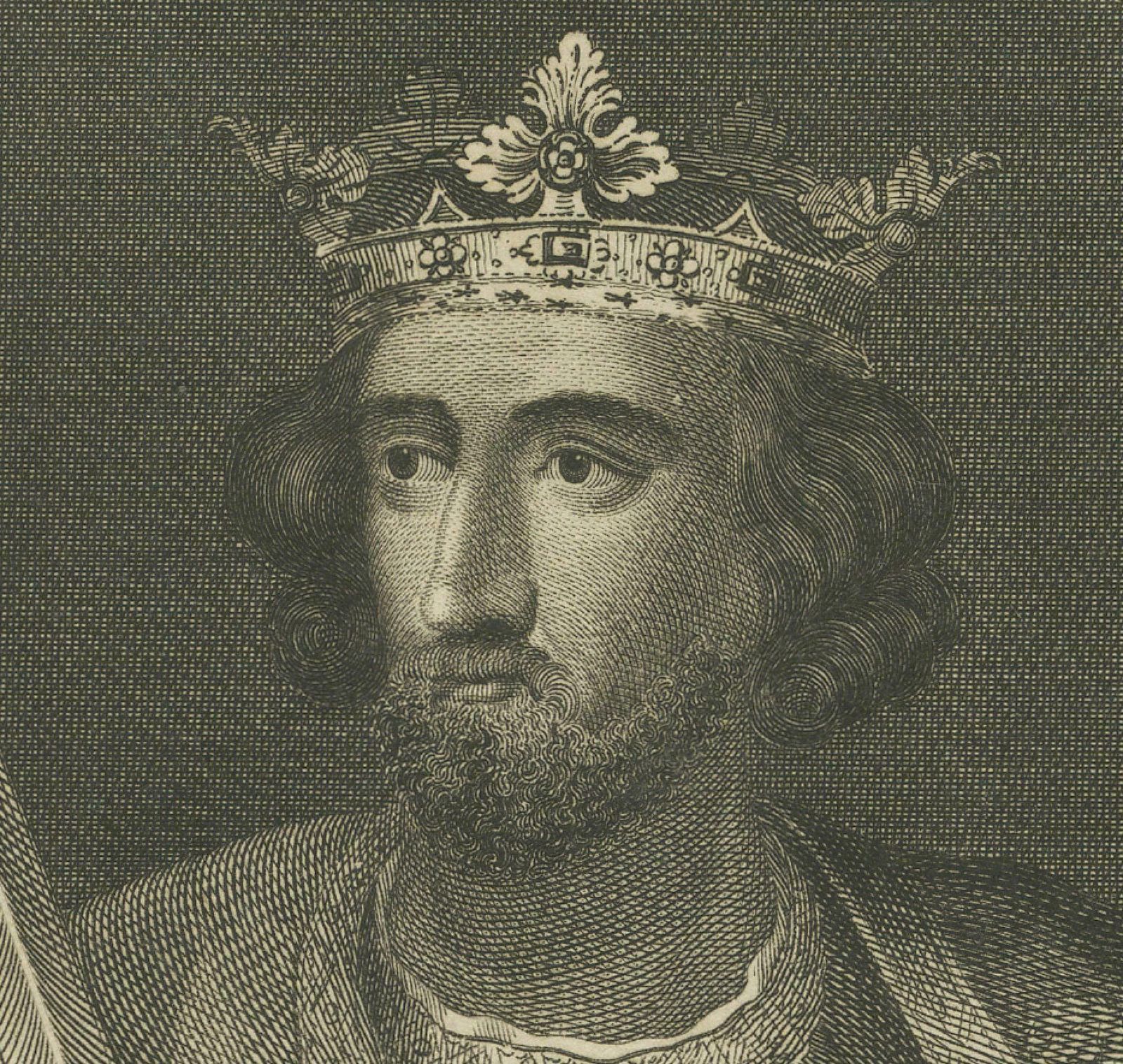 1787 Engraved Portrait Of King Edward I   Hammer Of The Scots photo buy