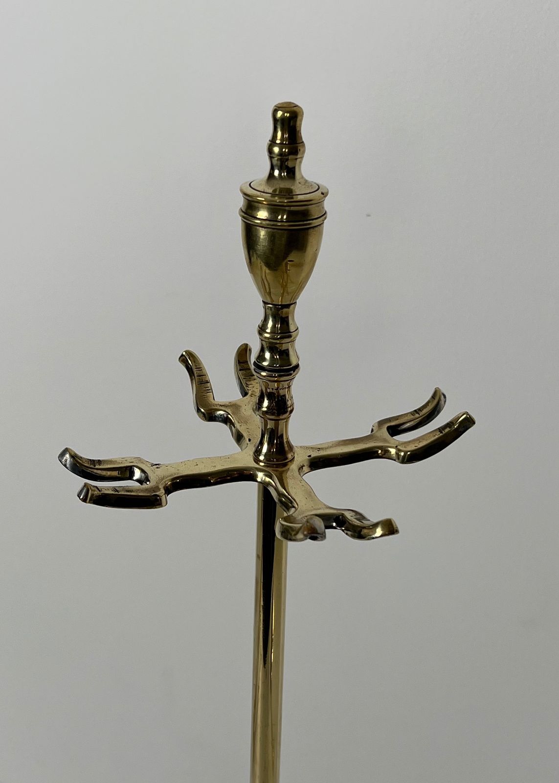 Neoclassical Style Brass Fire Kit photo vintage