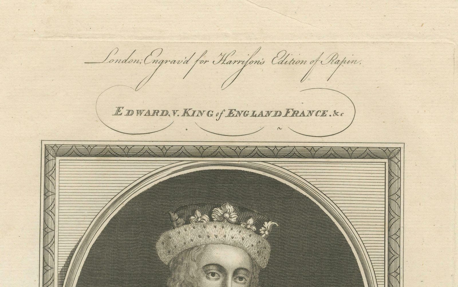 1797 Engraved Portrait Of Young King Edward VI   Reformation Leader photo 273.0
