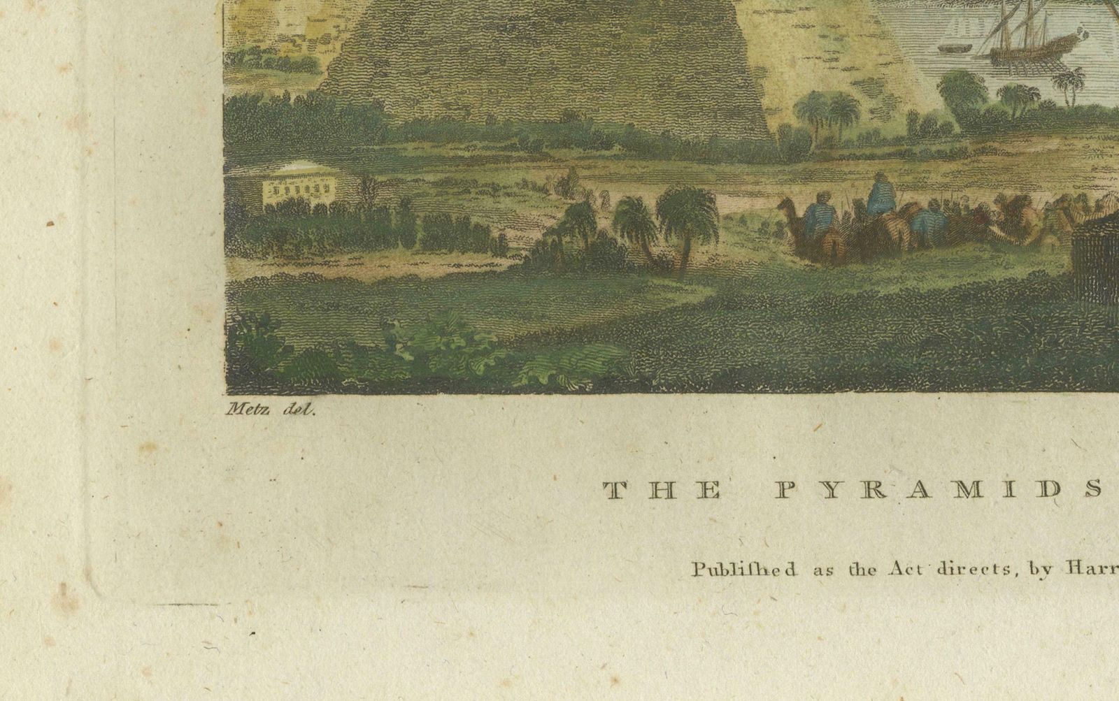 Giza Pyramids And Sphinx Engraved: An 18th Century Egyptian Vista, 1782 photo Art