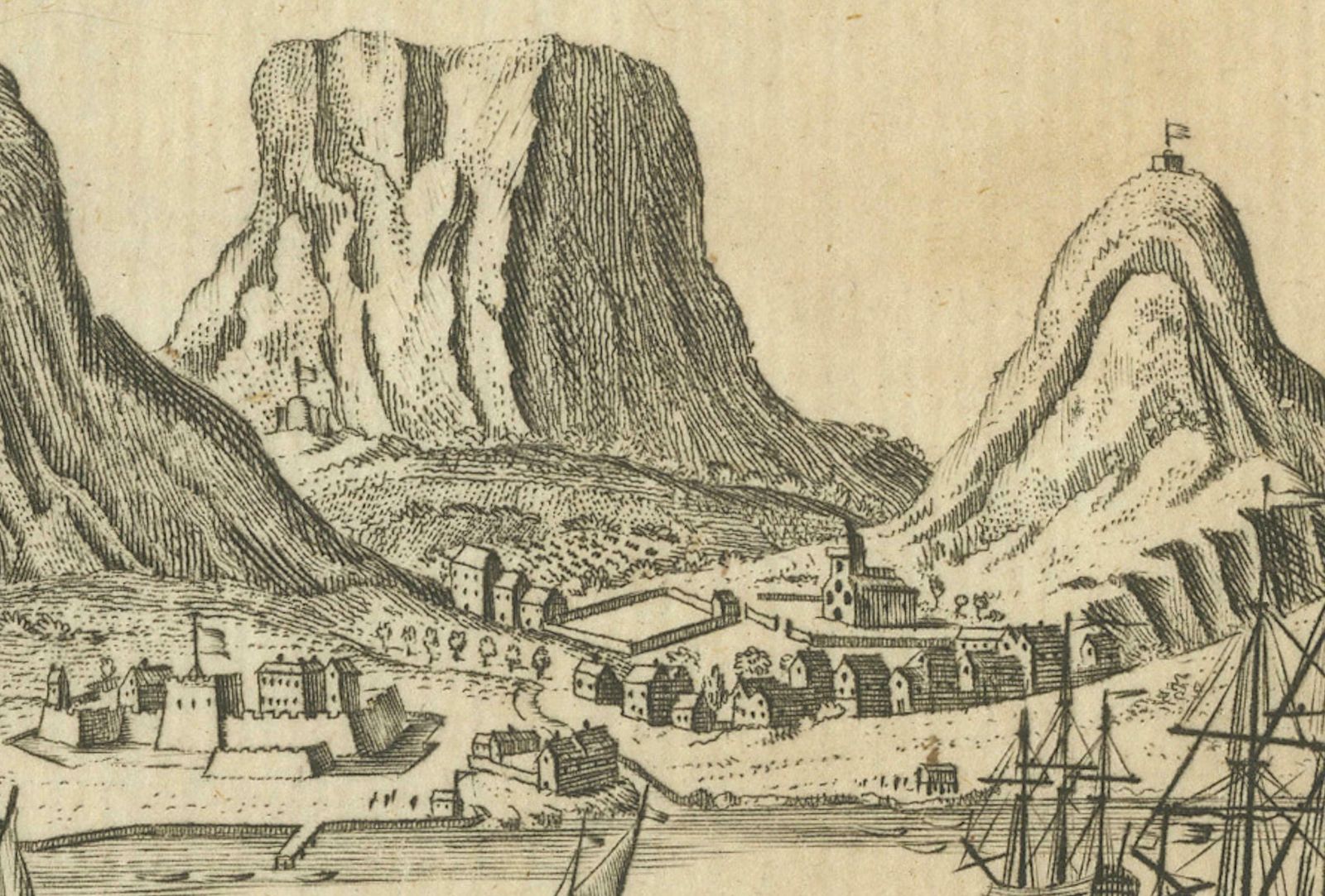 Old Engraving Of Cape Good Hope In South Africa, 1754 photo vinterior