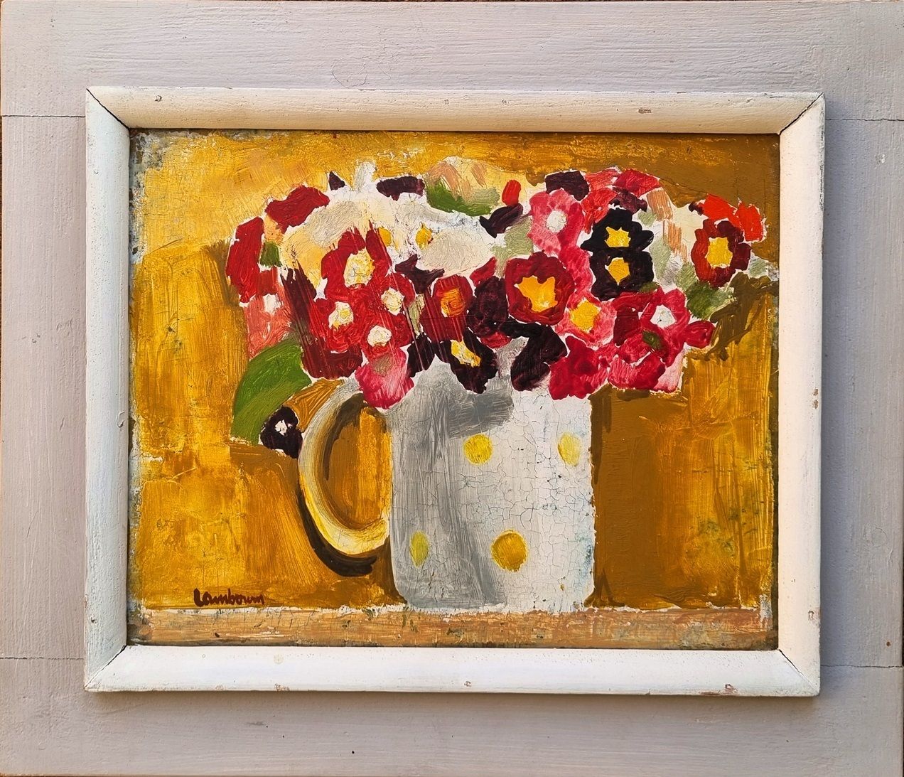 George Lambourn – Still Life, 1950s (Framed Oil Painting)