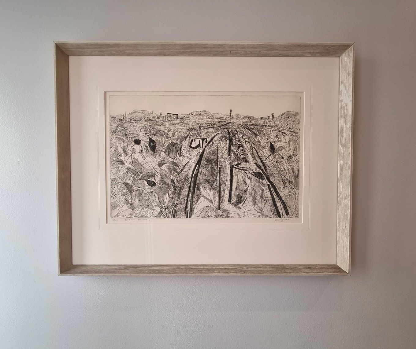 Anthony Gross – Tobacco Harvesters (Framed Signed Etching) photo furniture