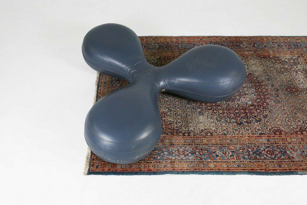Leather Pouf By Lowie Vermeersch For Durlet, 1999 photo 2570.0