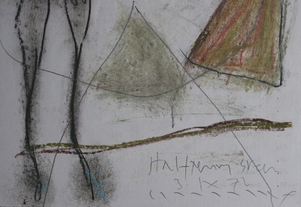 Modern British Art By Roy Turner Durrant   Halfpenny Green, 1970s (Framed Painting In Mixed Media) photo for sale