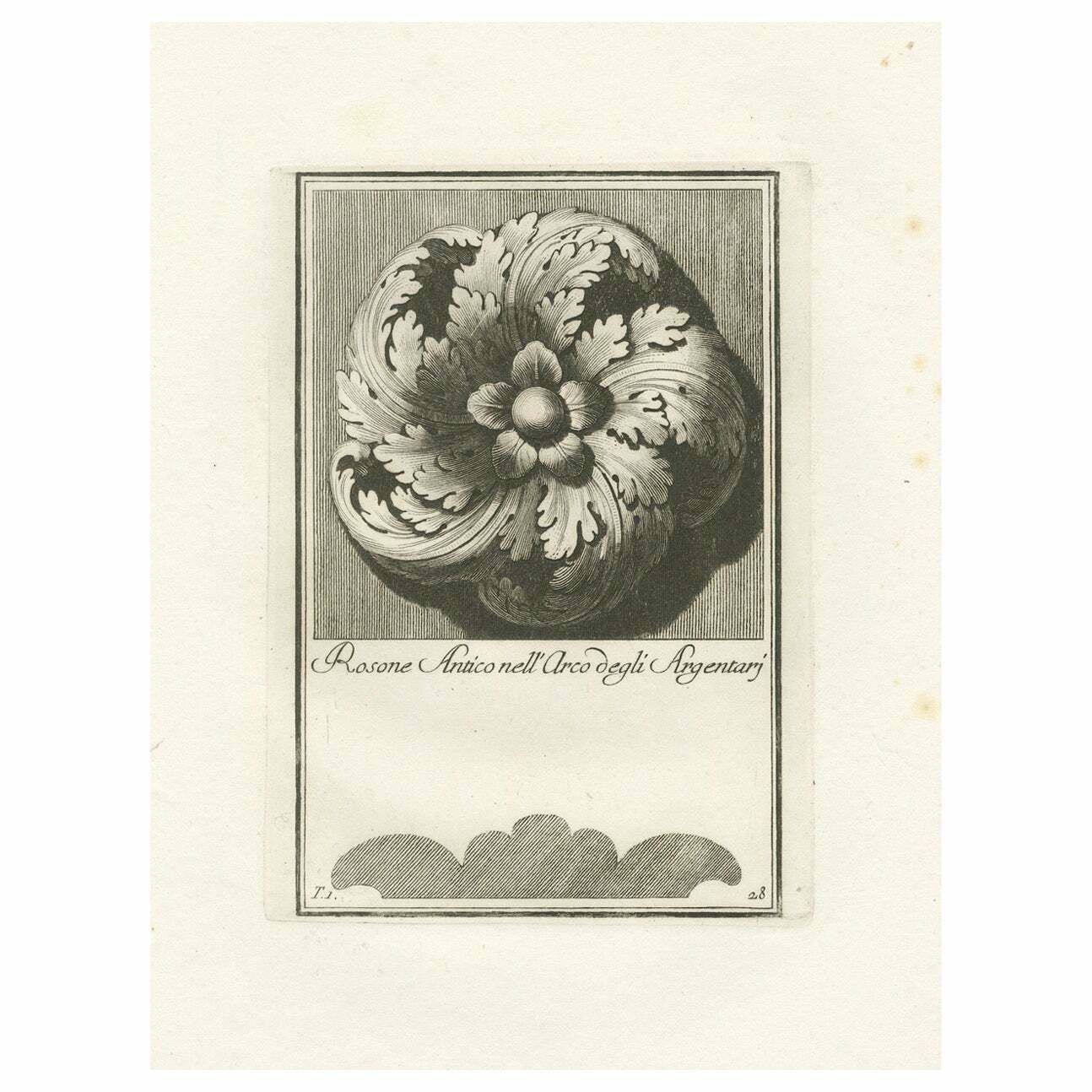 Ancient Rosette In The Arch Of The Silversmiths, 1780
