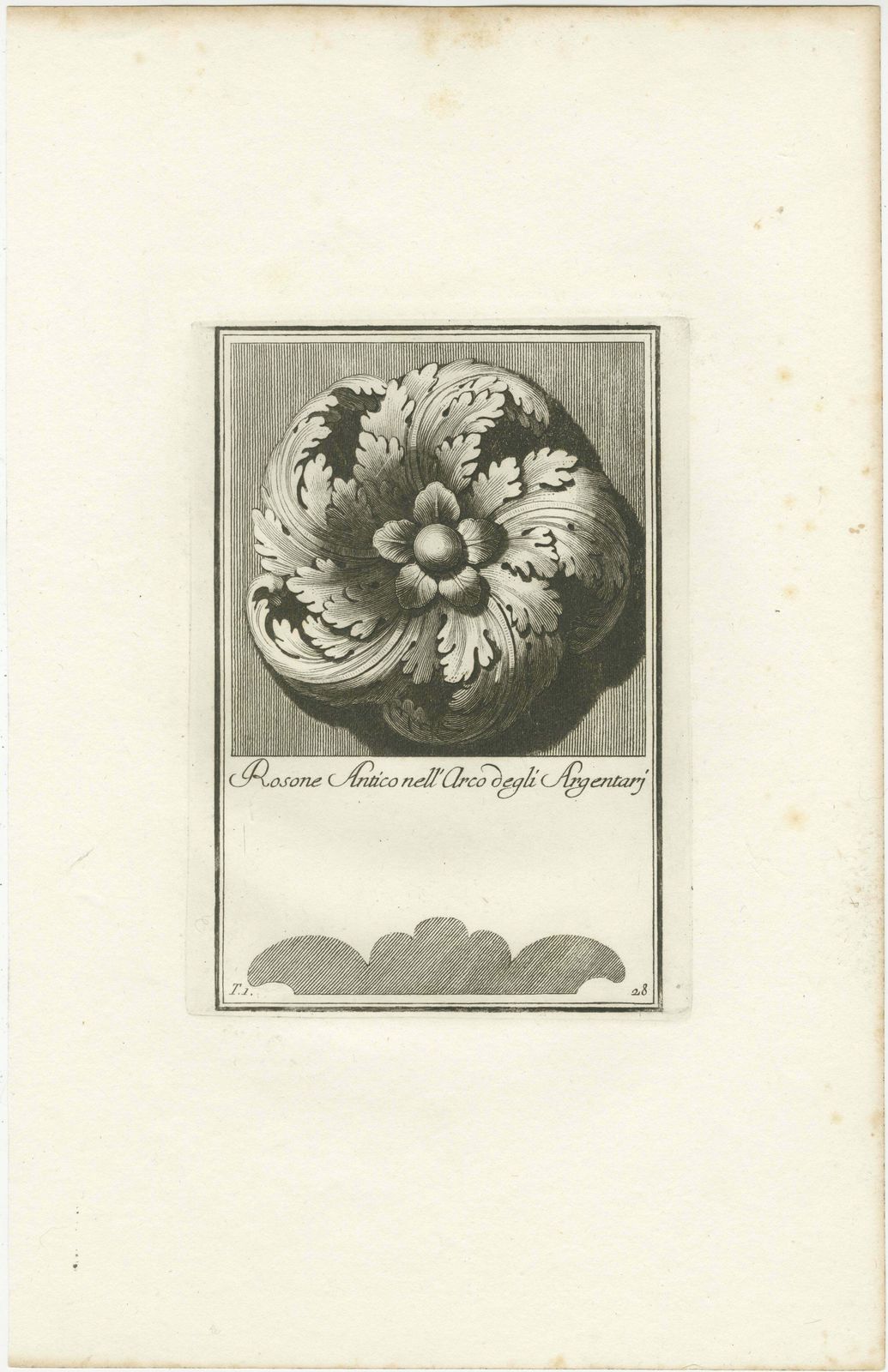 Ancient Rosette In The Arch Of The Silversmiths, 1780 photo furniture