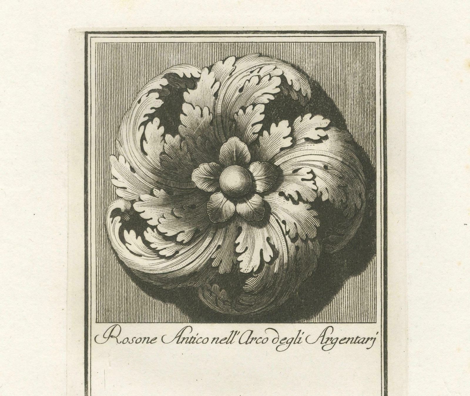 Ancient Rosette In The Arch Of The Silversmiths, 1780 photo 240.0