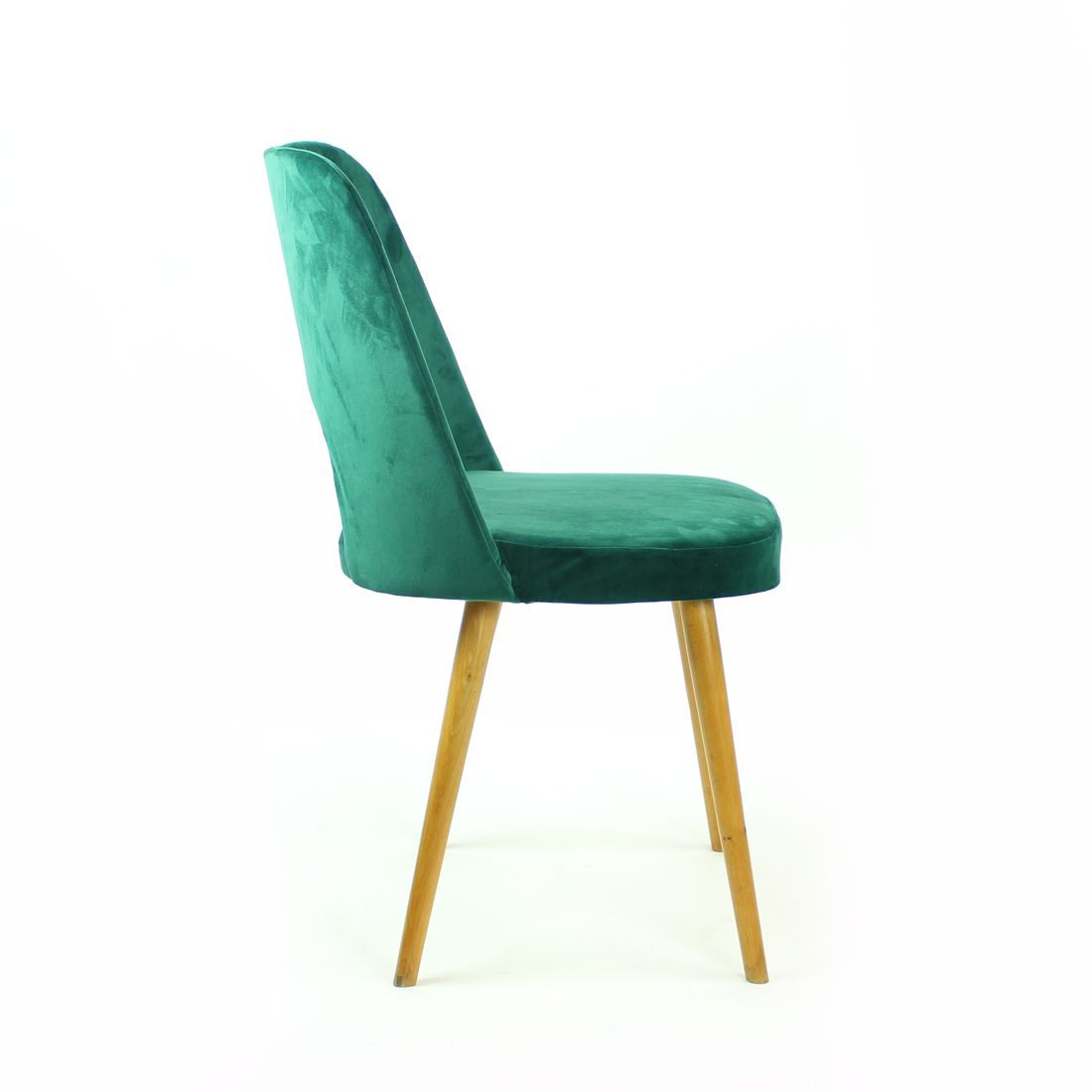 Dining Chairs By Oswald Haerdtl In Velvet For Ton, Czechoslovakia 1950s, Set Of 4 photo buy