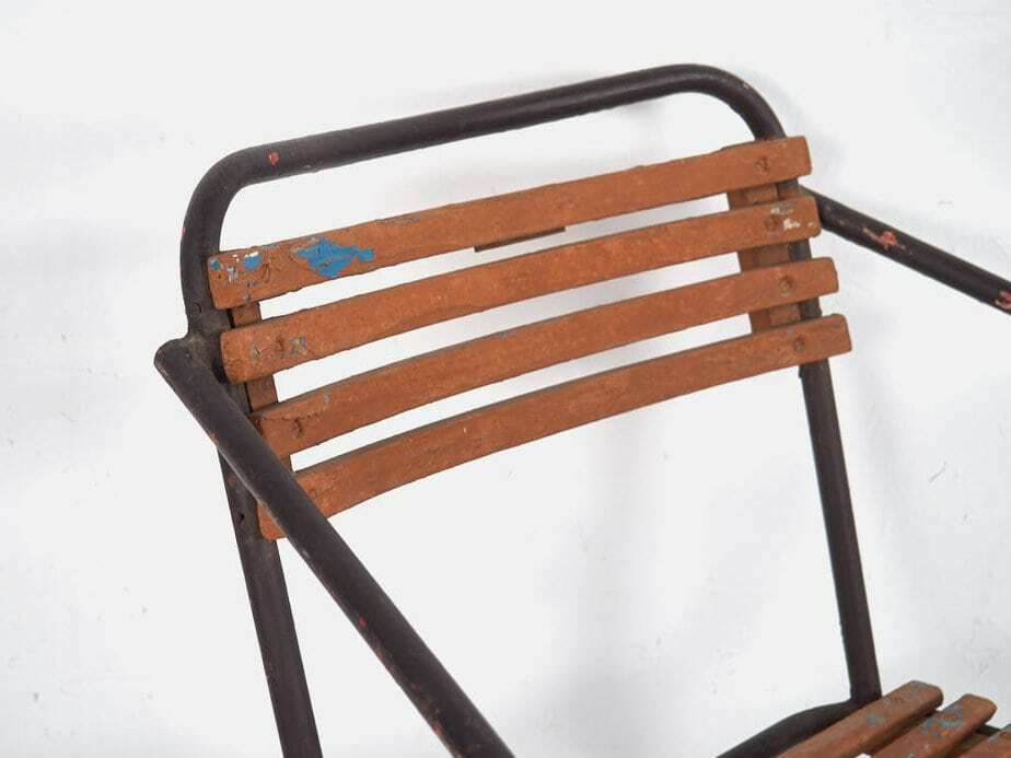 Antique Outdoor Chair With Armrests (C.1920) photo Garden Furniture
