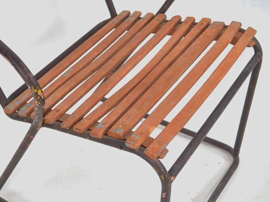 Antique Outdoor Chair With Armrests (C.1920) photo 185.0