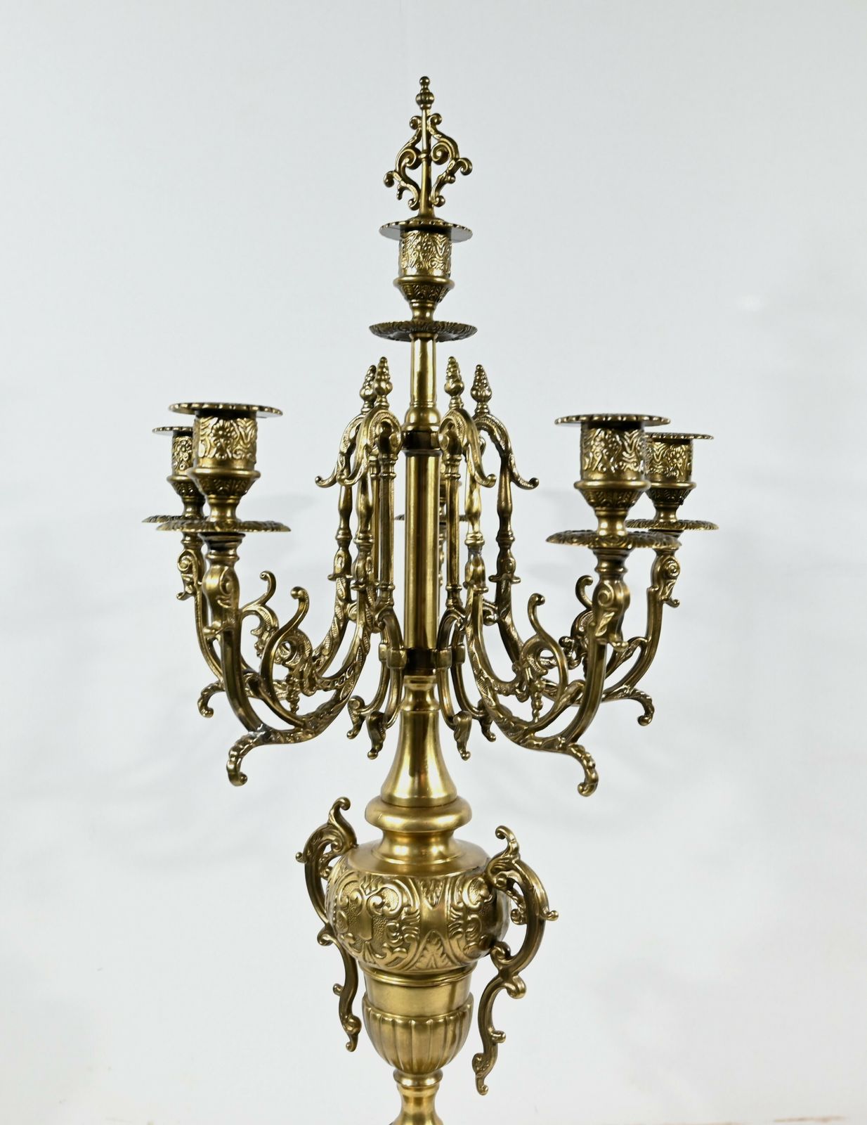 photo vintage Pair Of Important Gilt Bronze Candelabra, Louis XIV Style – Early 19th Century