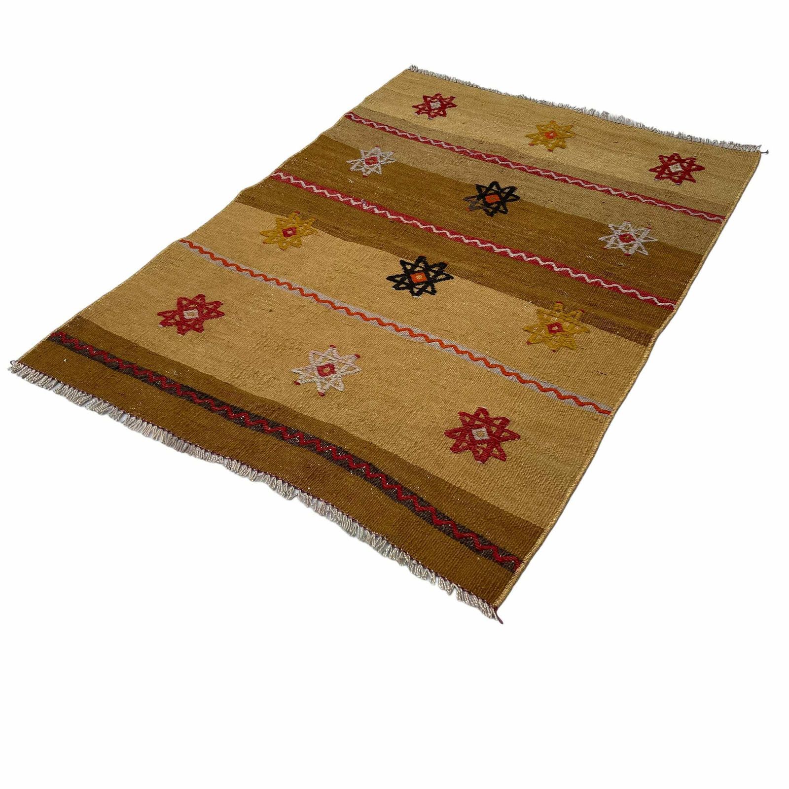Traditional Turkish Mini Kilim Rug ,Vintage Anatolian Turkish Kelim 114 X 82 Cm photo Textiles
