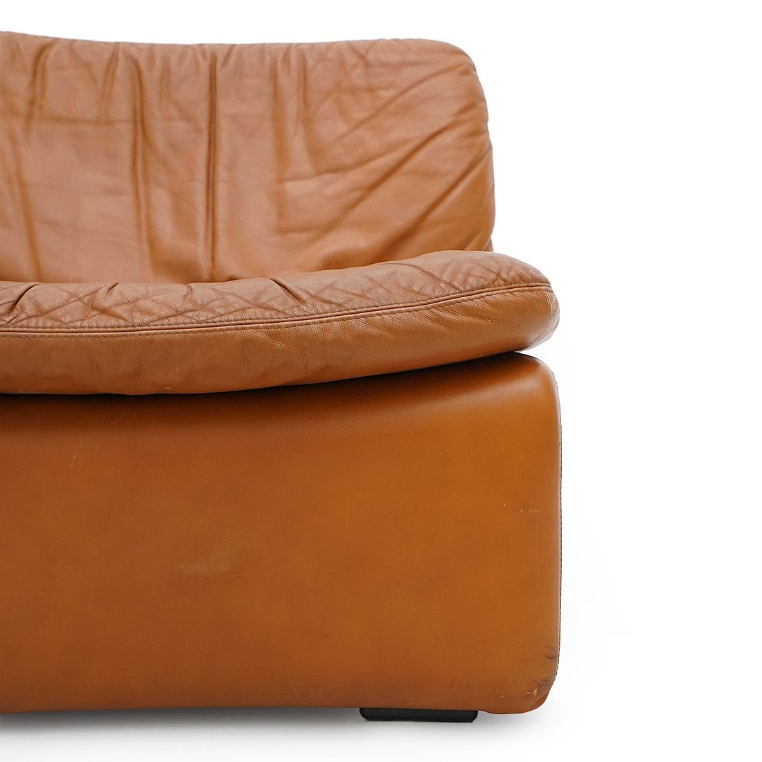 “Selene” Leather Armchairs By Adalberto Caraceni For B&T, 1970s photo for sale
