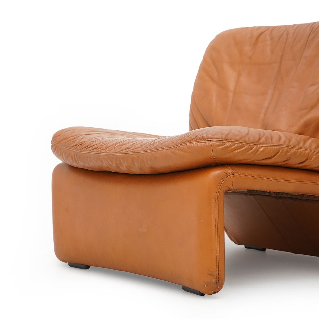 “Selene” Leather Armchairs By Adalberto Caraceni For B&T, 1970s photo buy