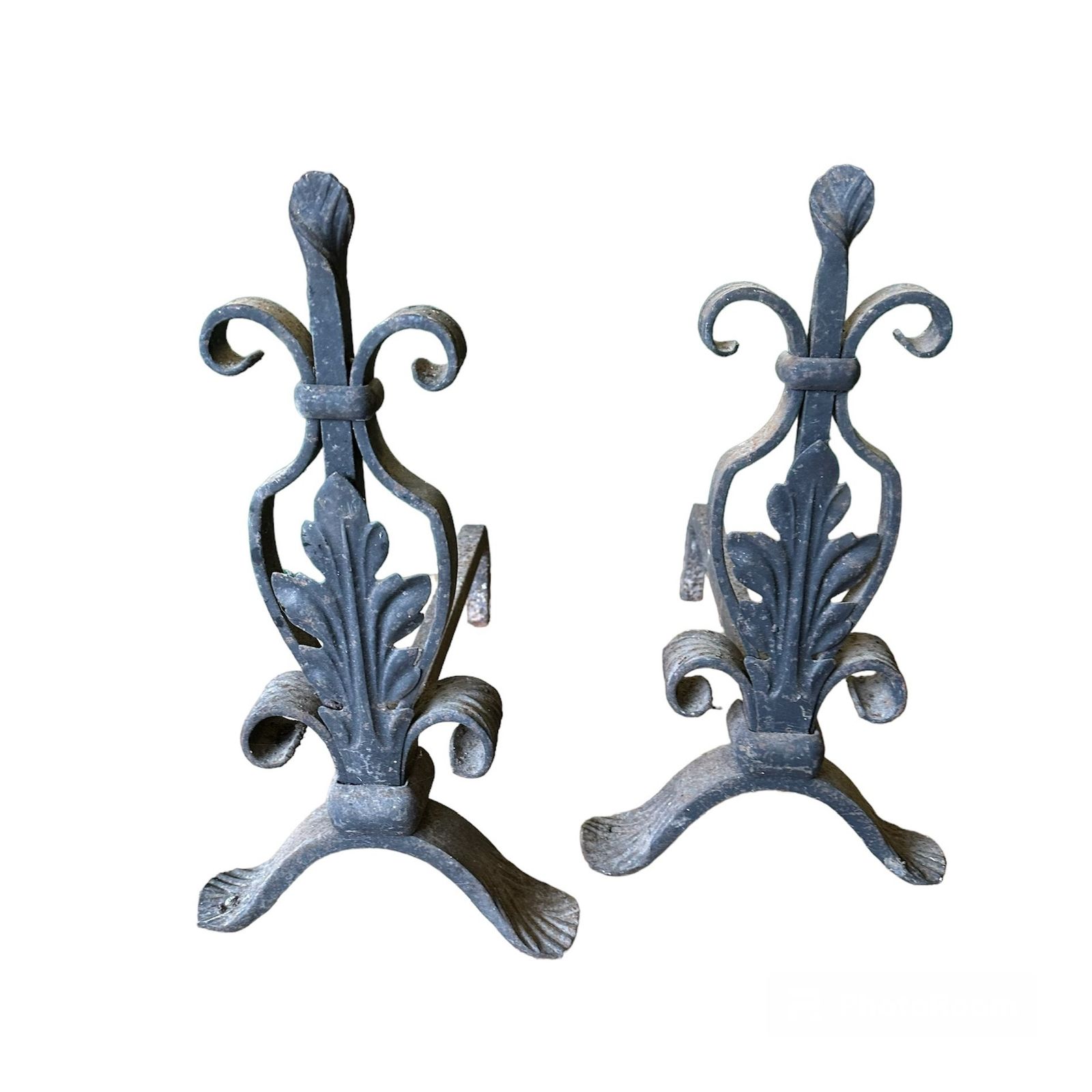 Antique Cast Iron Victorian Fire Dogs photo Home Fixtures