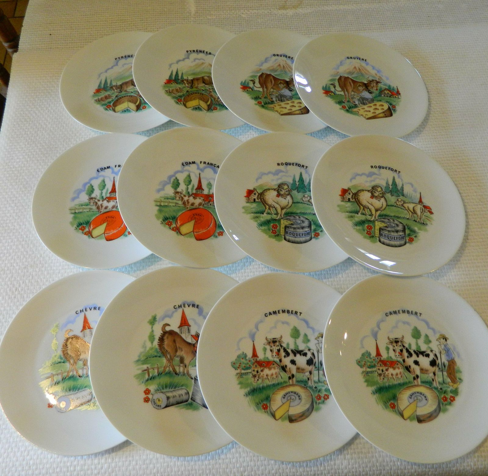 Cheese Plates, Set Of Plates, Cheese Gift, Cheese Lover, Cheese Lovers Gift, French Plates, French Cheese, Kitchen Plates, Ceramic Plates photo Home Decor