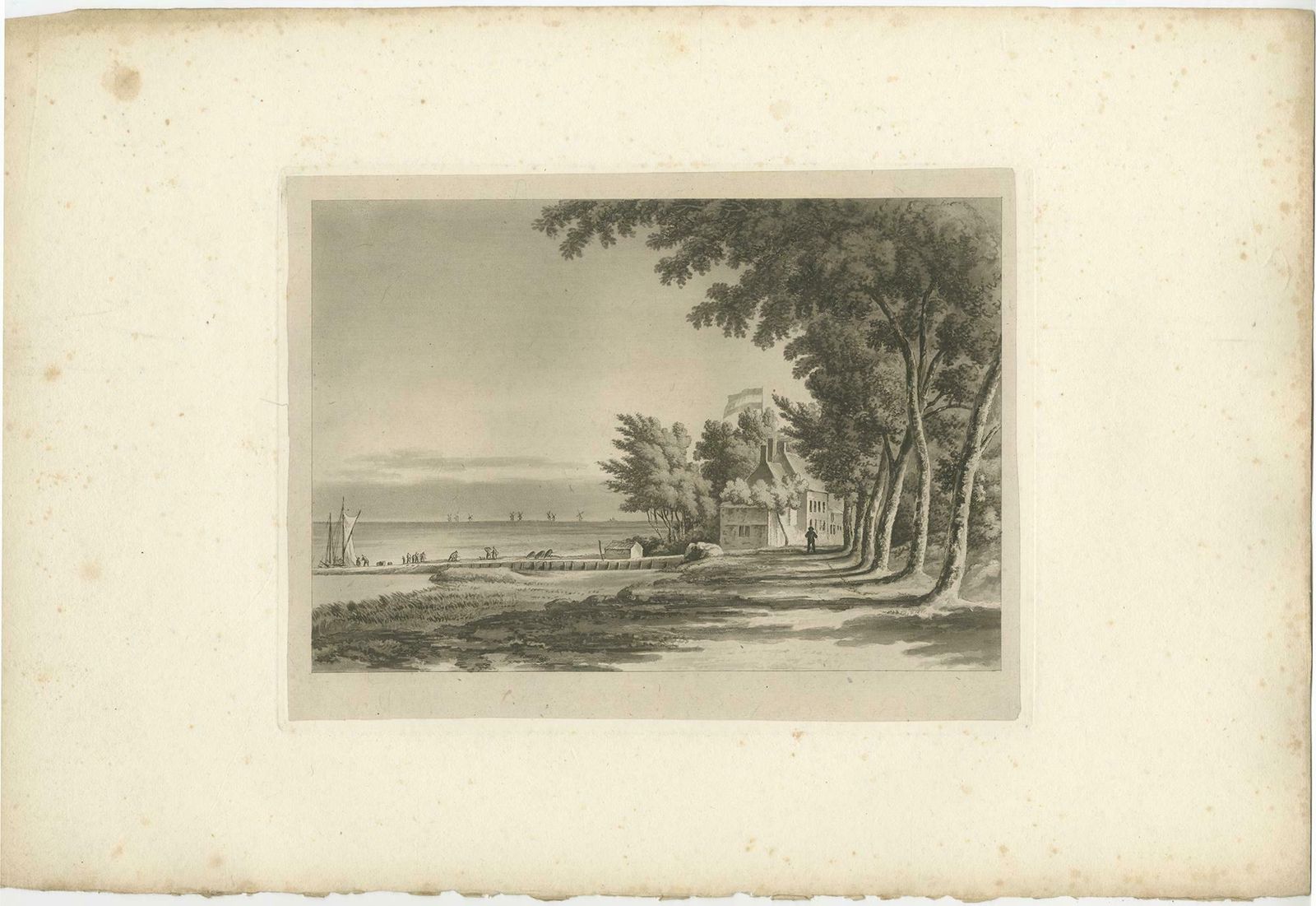 Set Of 4 Antique Prints Of Flanders And Holland 'Circa 1820' photo furniture