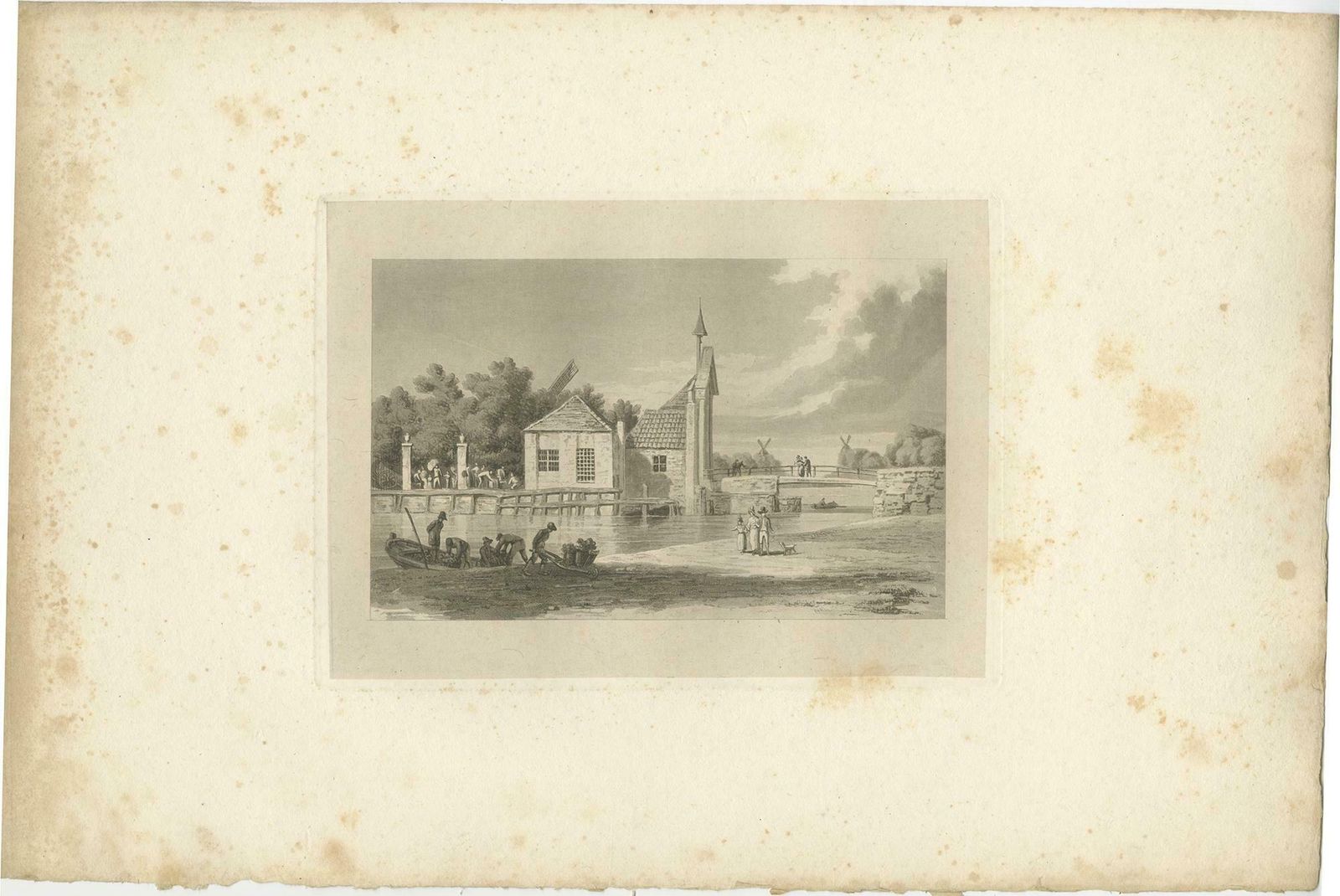 Set Of 4 Antique Prints Of Flanders And Holland 'Circa 1820' photo for sale