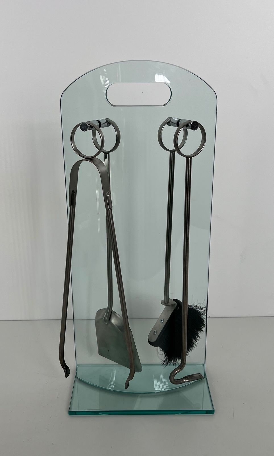 1250.0 Design Fire Kit In Tempered Glass And Chrome photo