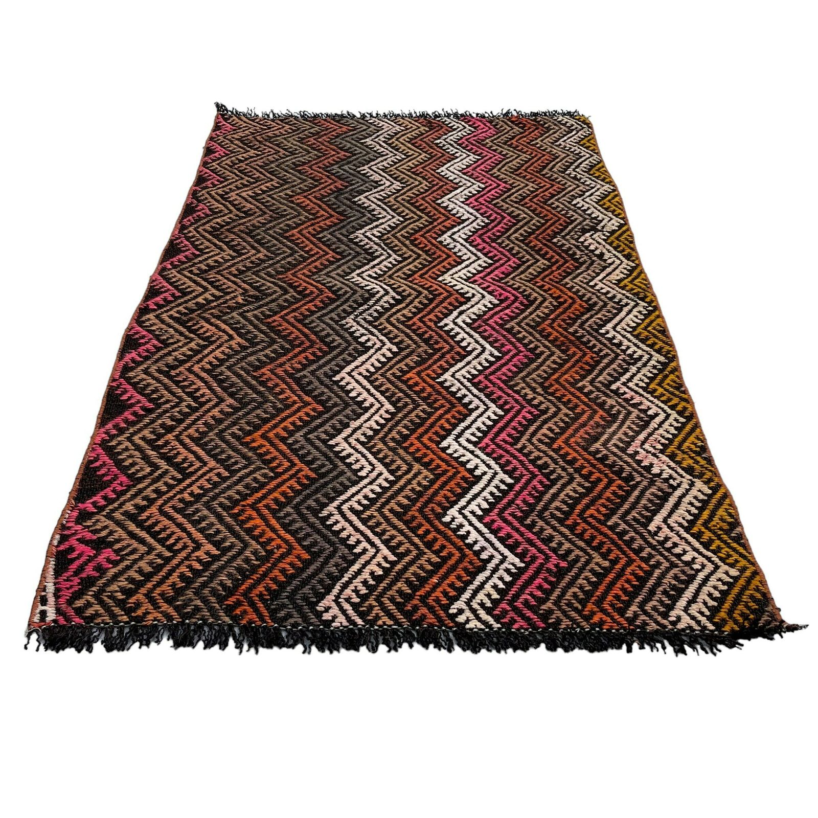 Traditional Turkish Mini Kilim Rug ,Vintage Anatolian Turkish Kelim