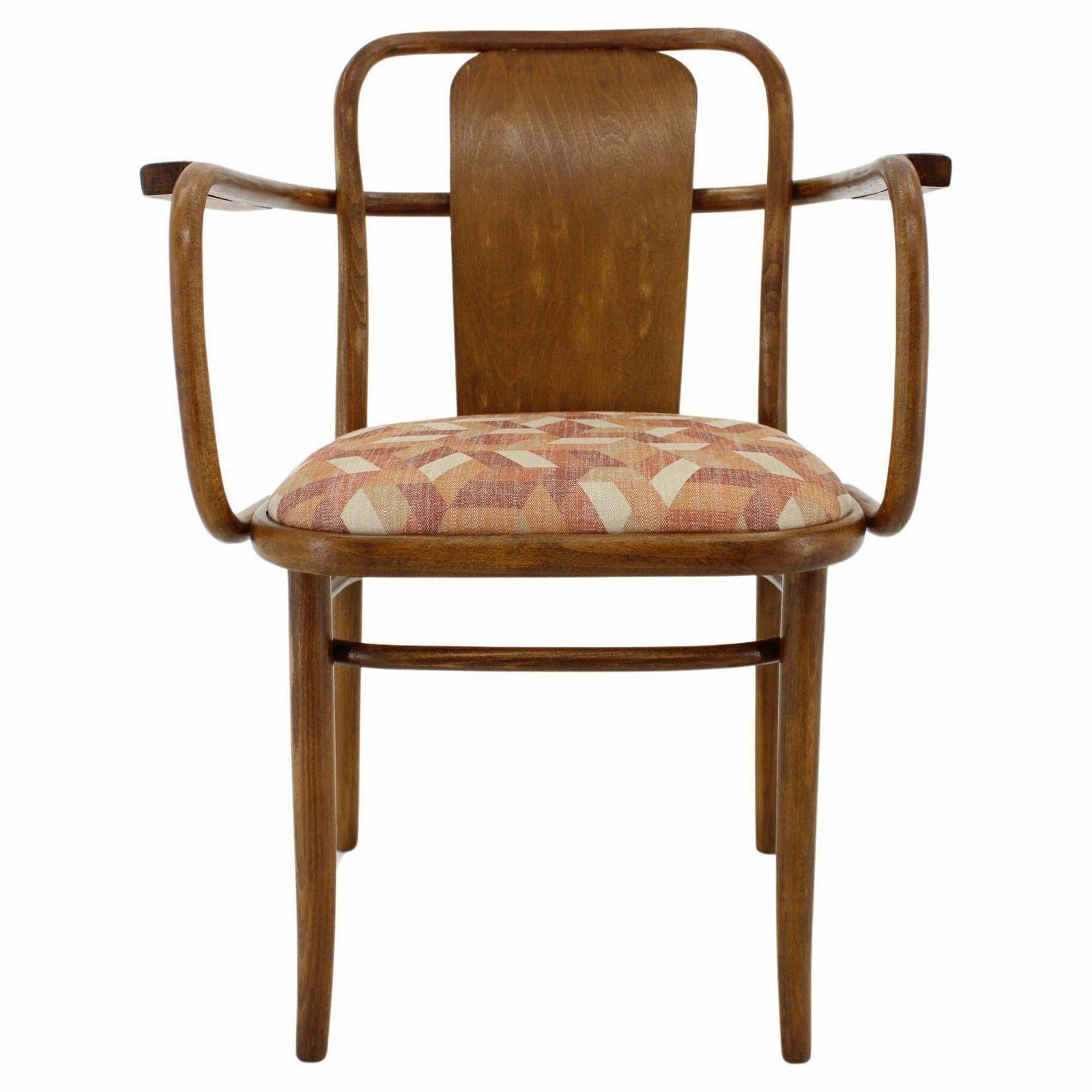 1960s Desk Or Side Bentwood Chair By Ton, Czechoslovakia