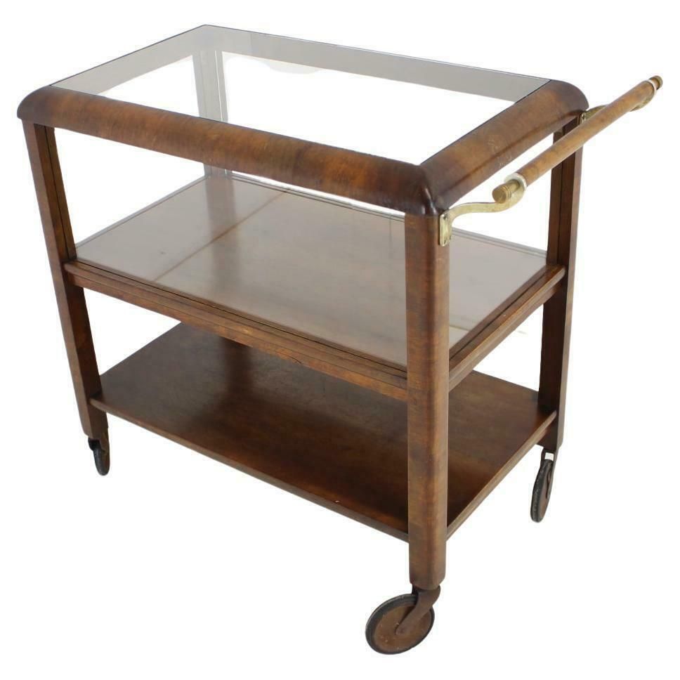 1930s Art Deco Serving Bar/Cart, Czechoslovakia