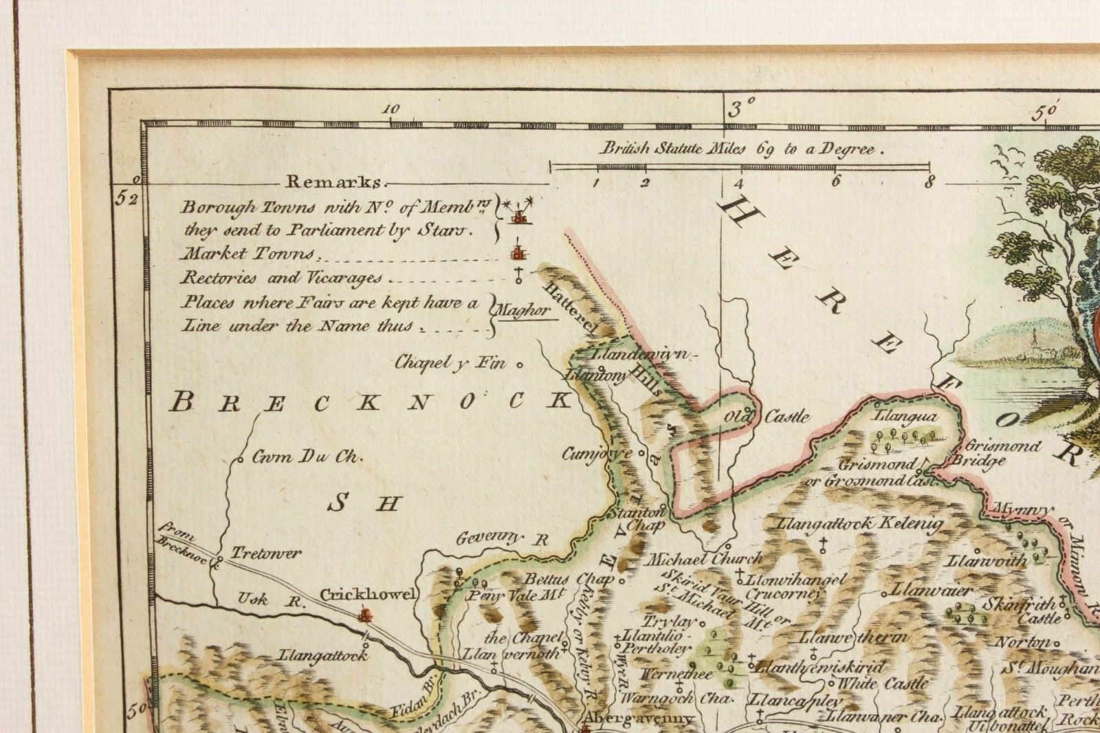 1765 Map Of Monmouthshire By J. Ellis. photo furniture