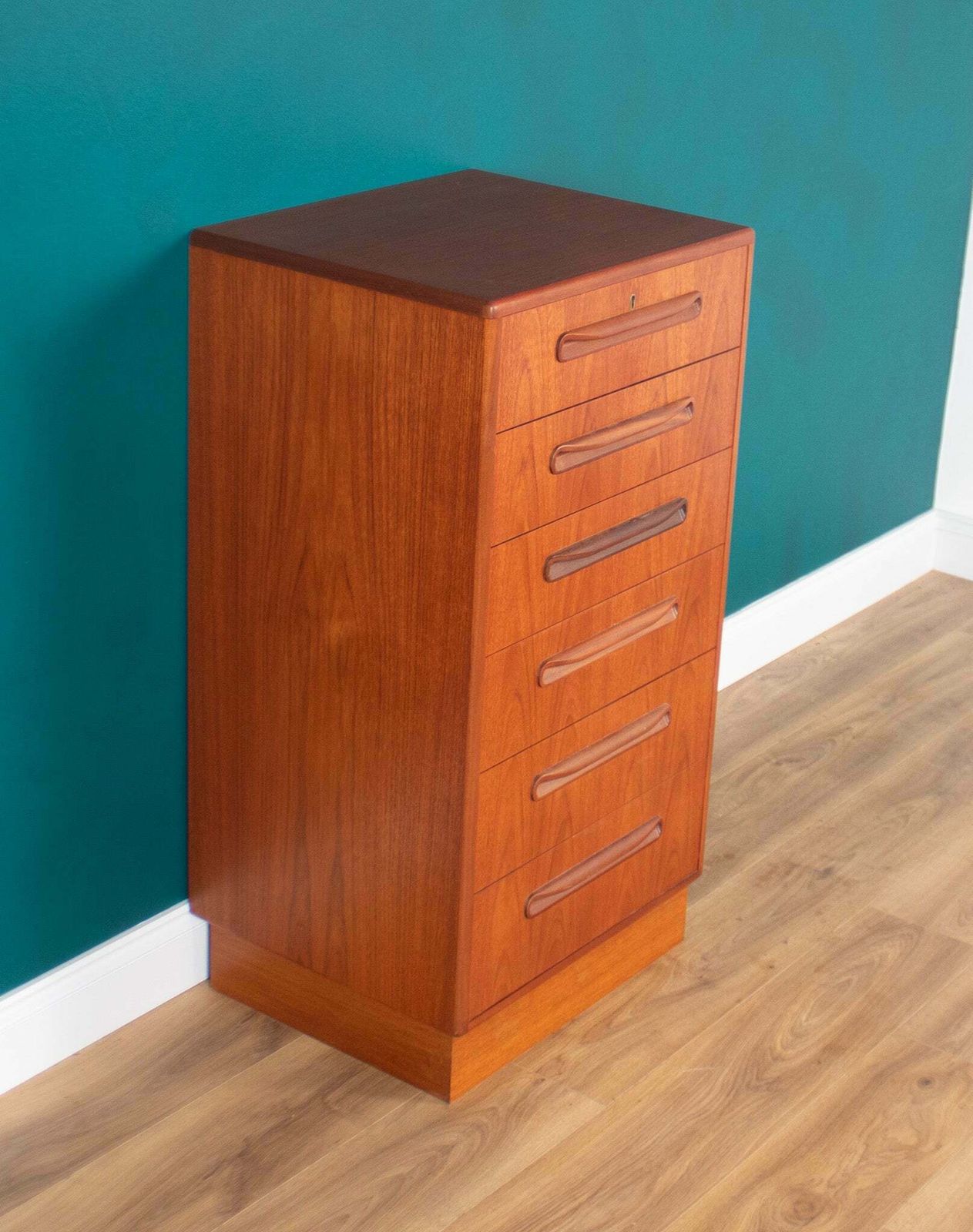 Retro Teak 1960s Tall G Plan Fresco Chest Of Drawers By Victor Wilkins photo Furniture