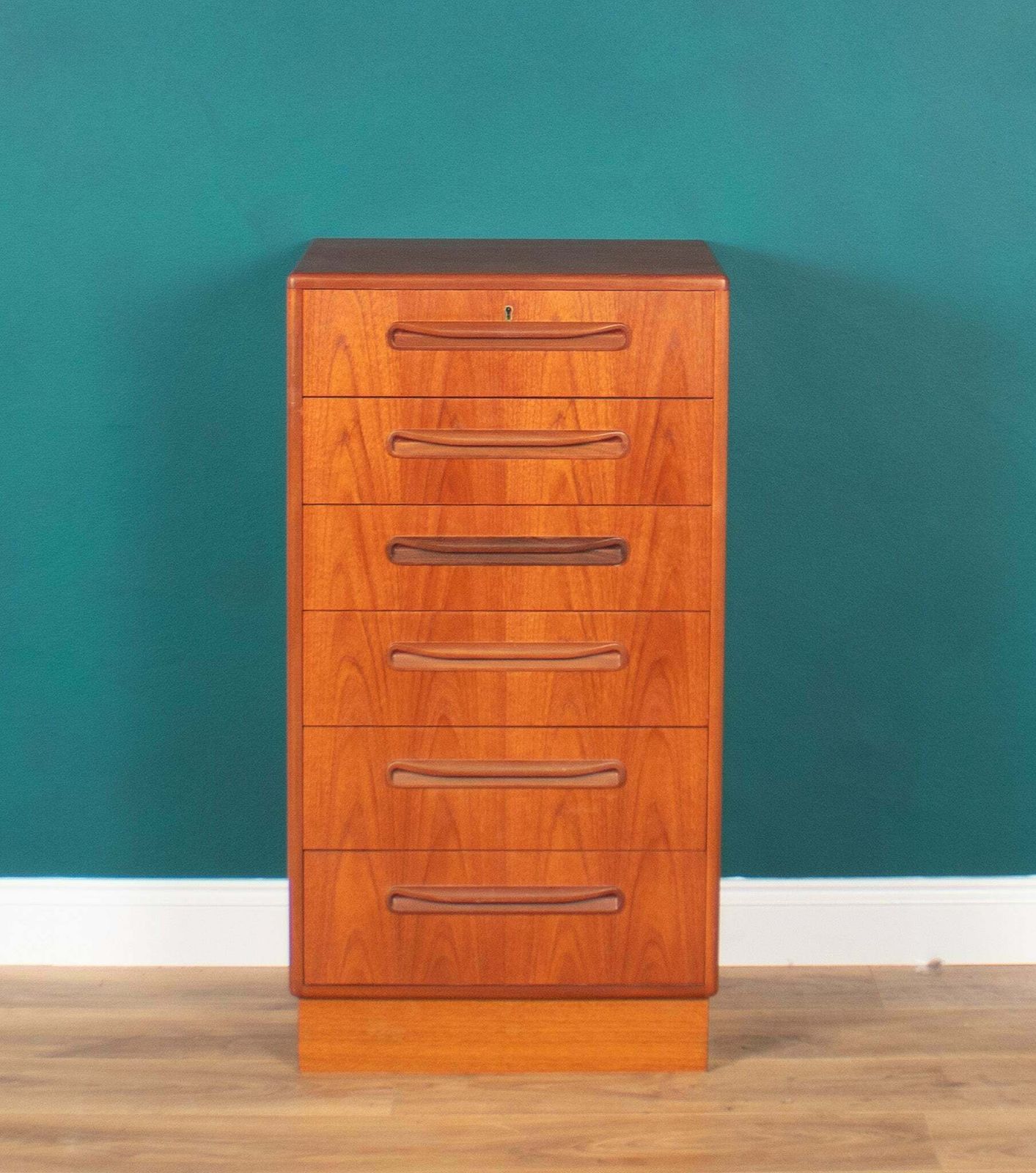 Retro Teak 1960s Tall G Plan Fresco Chest Of Drawers By Victor Wilkins photo buy