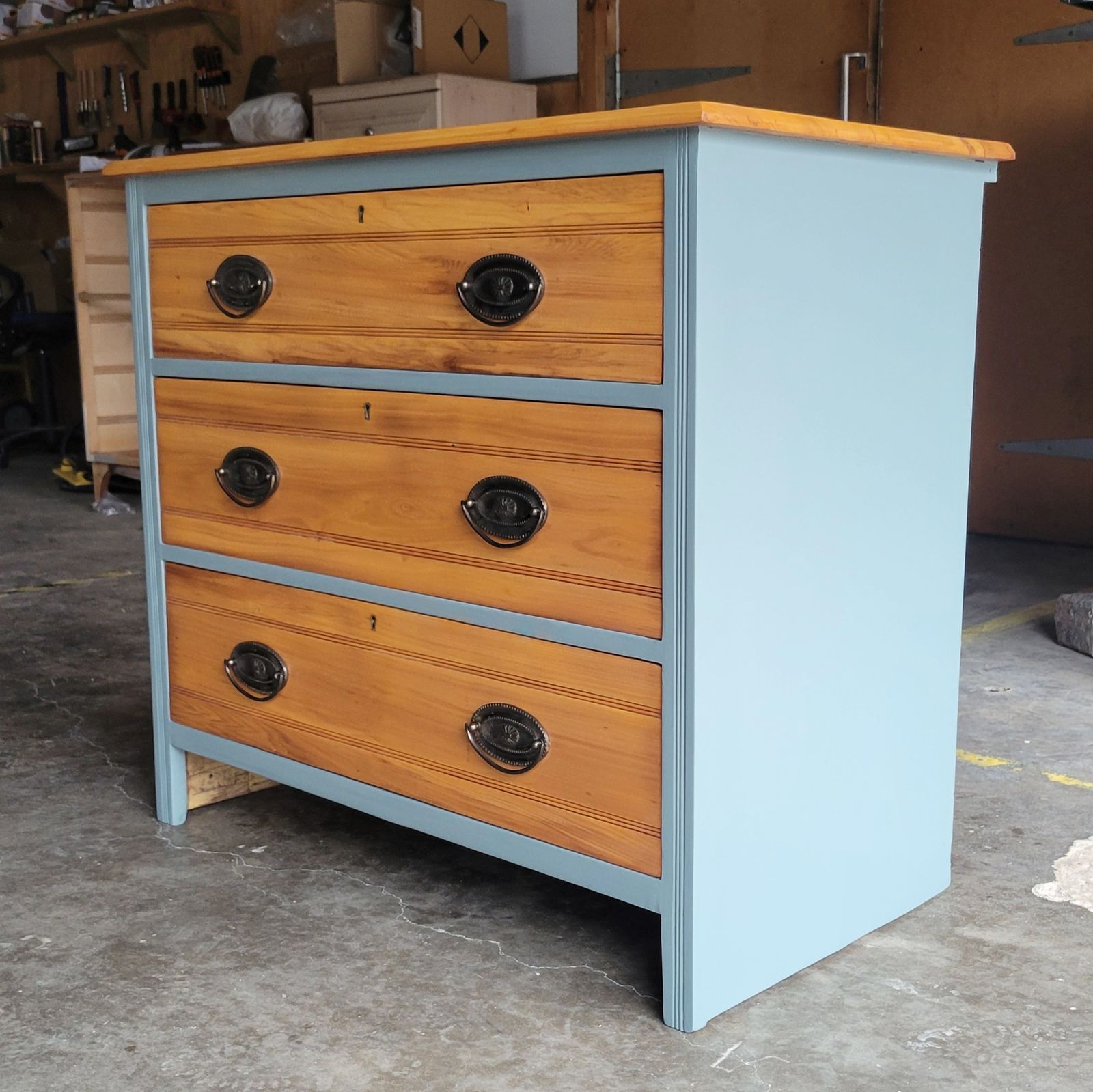 Refinished Edwardian Chest Of Drawers photo Furniture