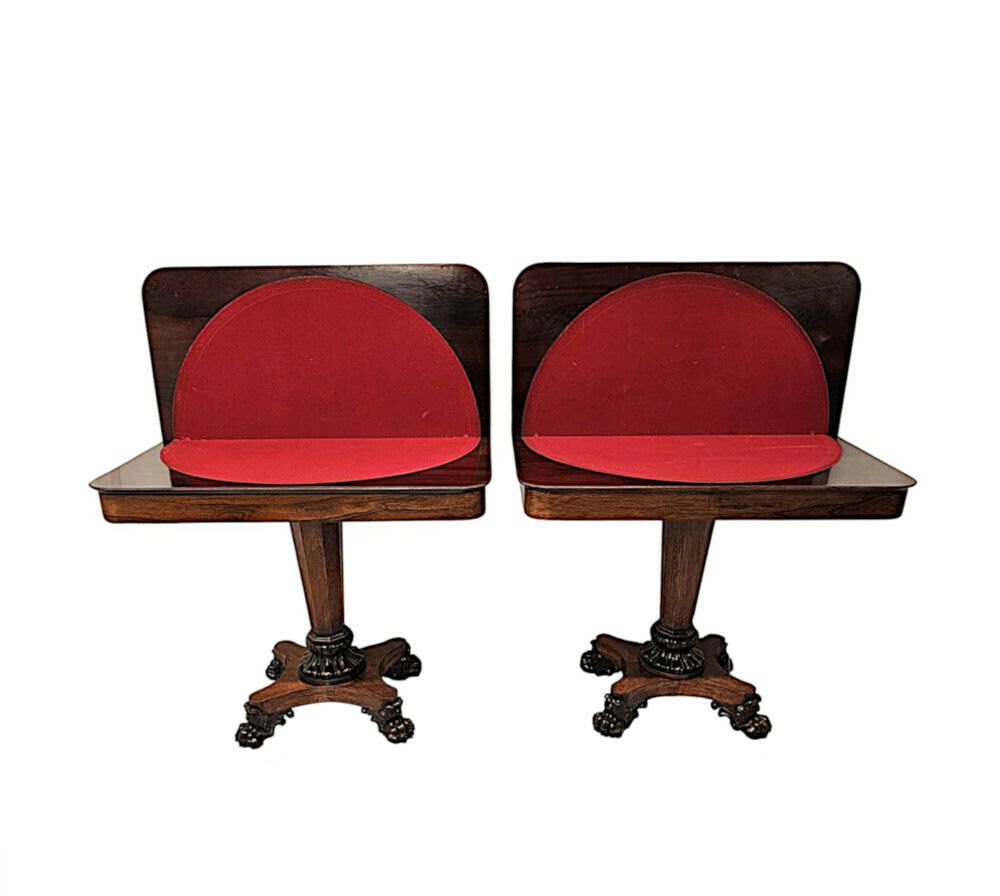 A Rare Pair Of Early 19th Century William IV Card Tables photo furniture