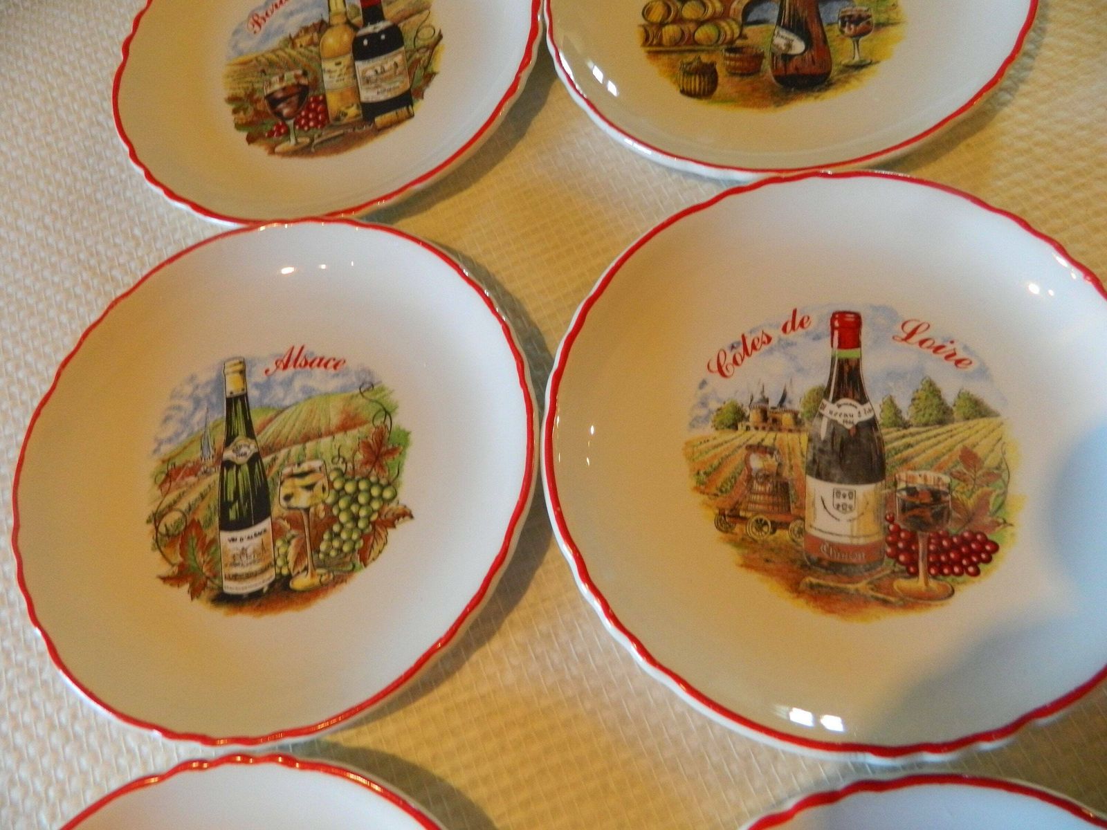 Set Of Plates, Cheese Gift, Cheese Lover, Cheese Lovers Gift, French Plates, French Cheese, Kitchen Plates photo for sale