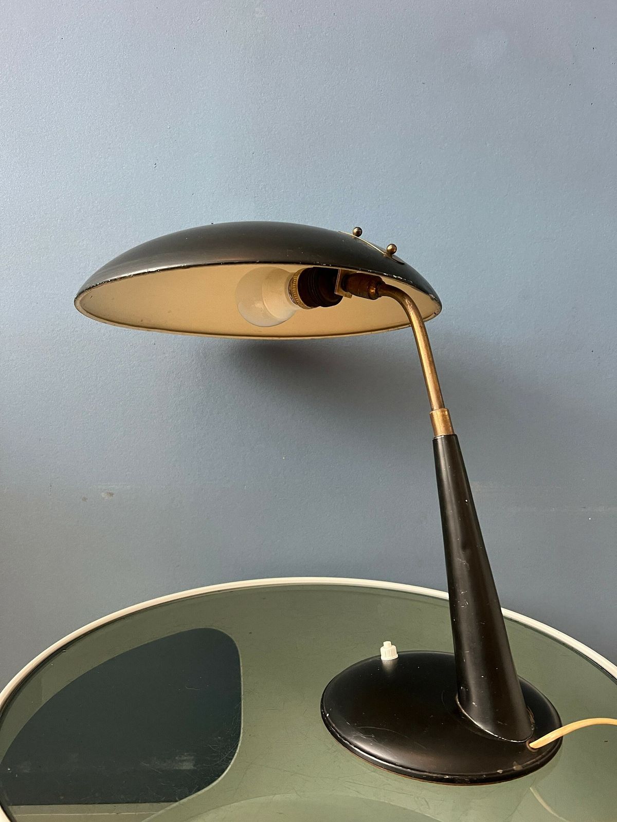 Black Vintage Christian Dell Desk Lamp For Kaiser Leuchten photo vinterior
