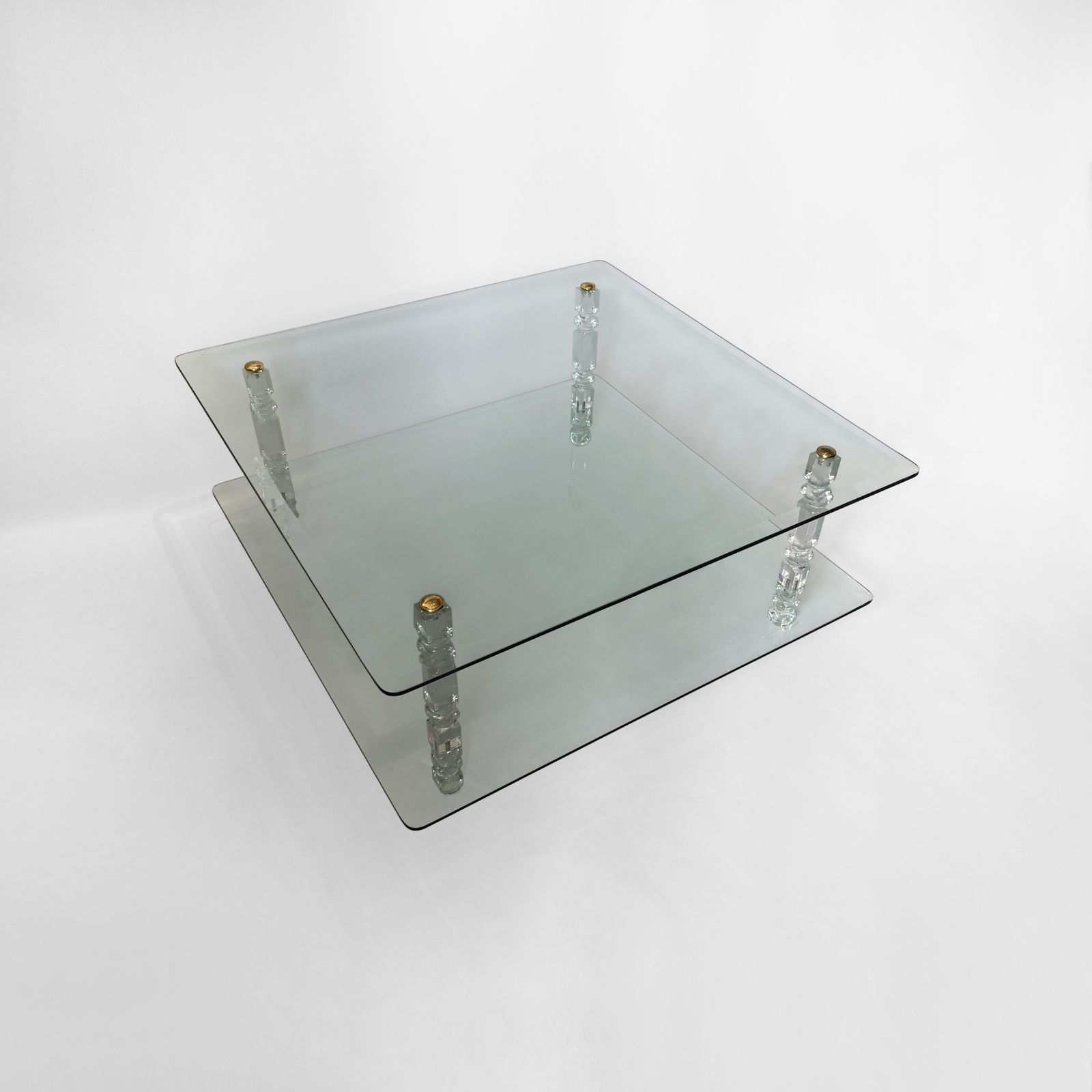 Two Tier Lucite And Glass Coffee Table 1970s Modernism Vintage Mid Century photo Furniture