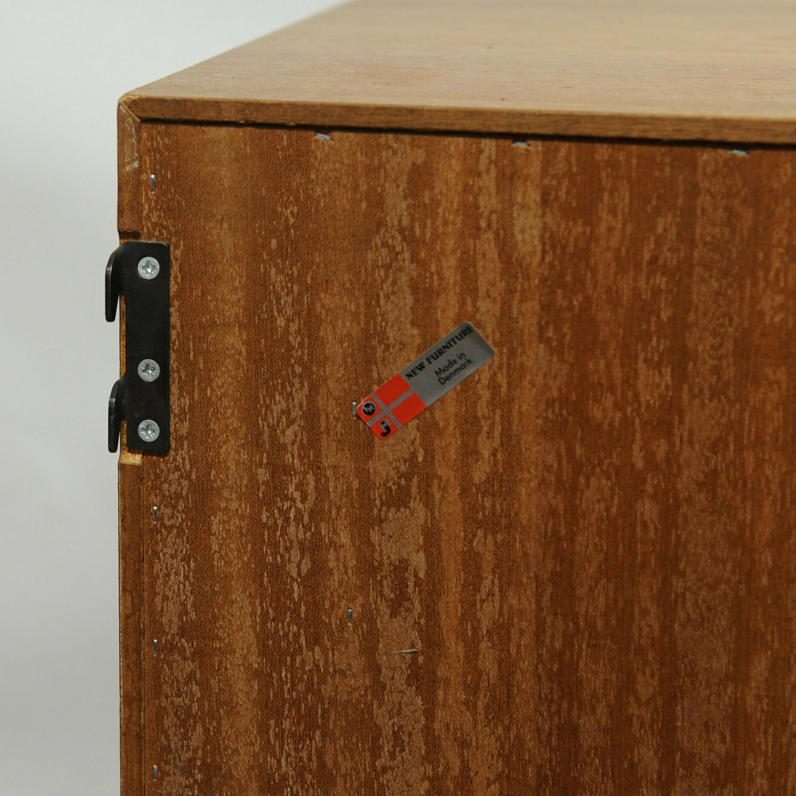 Teak Tambour Door Record Cabinet By Kai Kristiansen, 1960s photo vintage