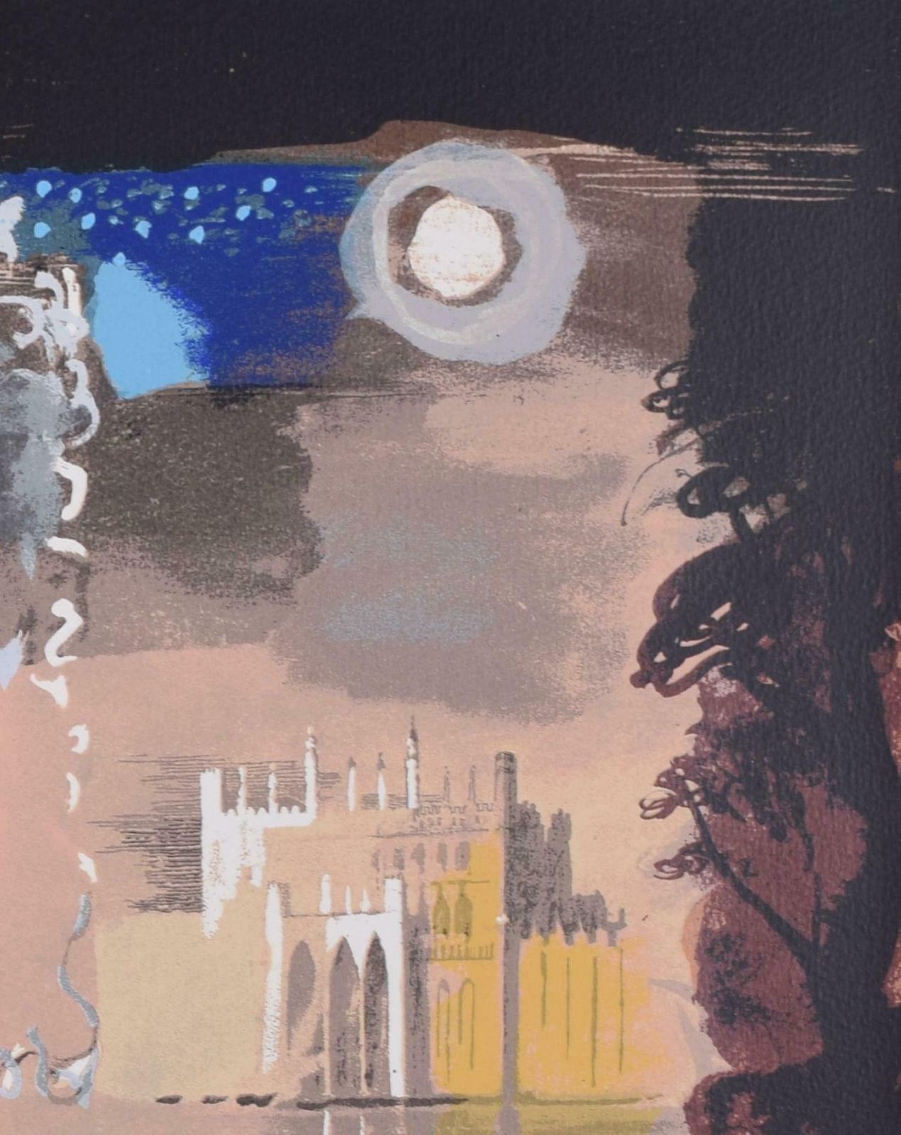 Façade Lithograph By John Piper Modern British Art William Walton Eaton Hall 1987 photo 2500.0