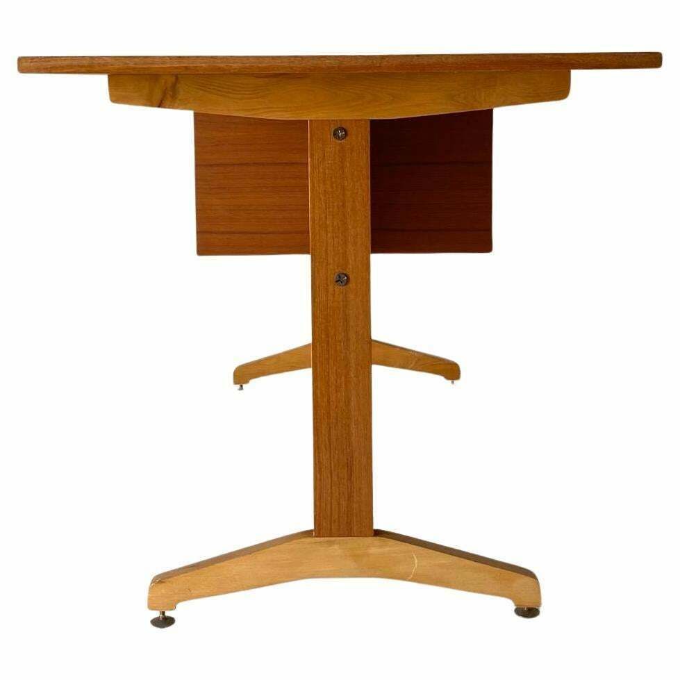 photo for sale 1960s Vintage Teak Desk In The Style Of Gianfranco Frattini