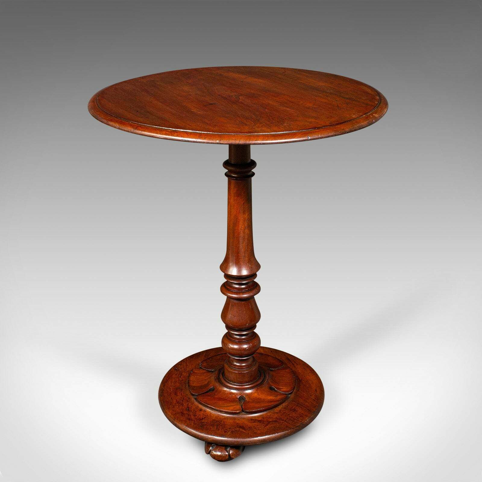 Antique Tilt Top Wine Table, English, Side, Lamp, Occasional, William IV, C.1835