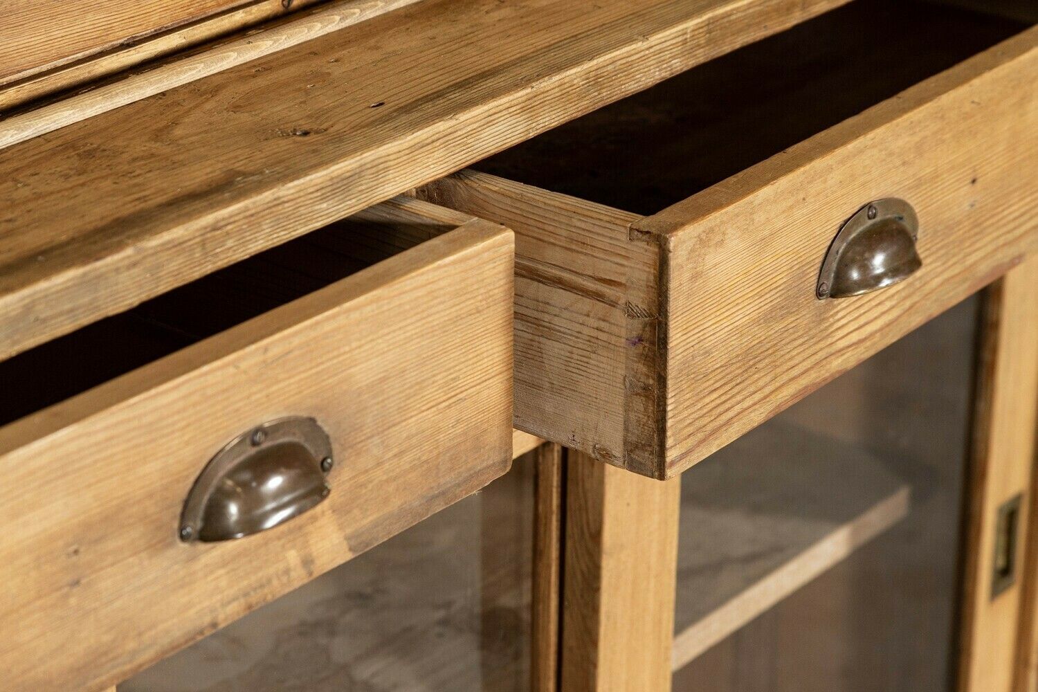 photo for sale Large English Pine Glazed Dresser