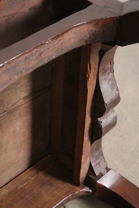 Antique Louis XV Writing Table Mid 18th Century Emilia Walnut Rest photo vintage