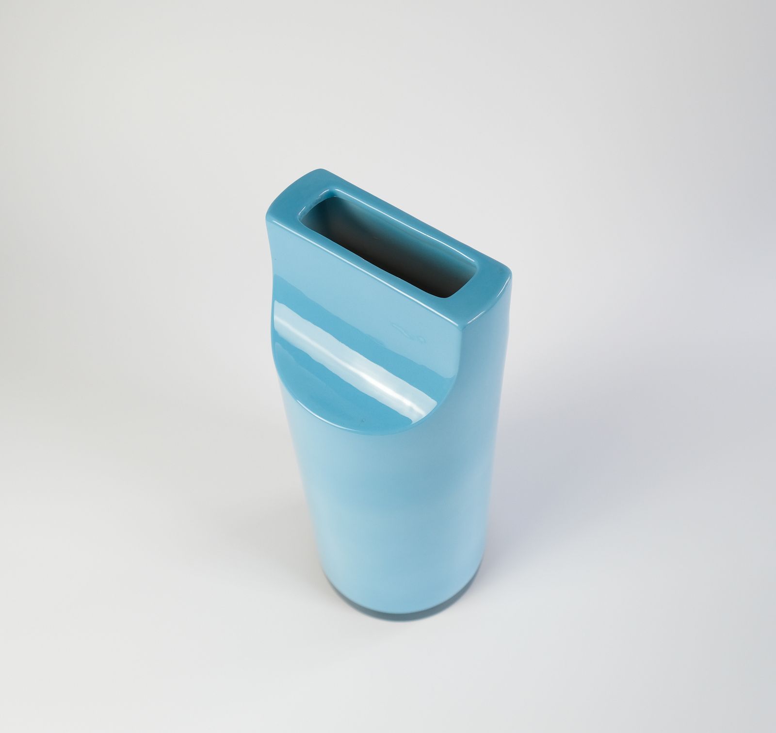 Postmodern Ettore Sottsass Model 592 "Fischietto" Vase For Habitat, 2000 photo vintage