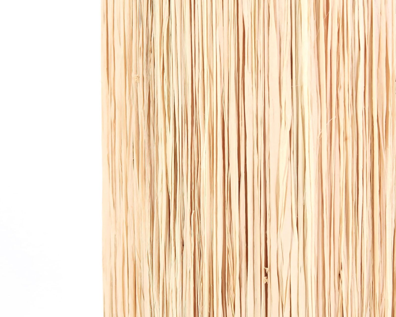 photo furniture French Pale Orange And Gold Ceramic Table Lamp By Georges Pelletier, Raphia Lampshade, 1970s / Vintage, Boho Chic, Folk, Costa Riviera