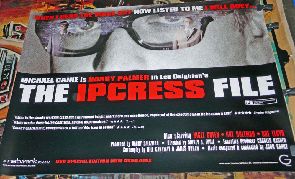 The Ipcress File   Original French Movie Poster, 1965. Michael Caine photo for sale