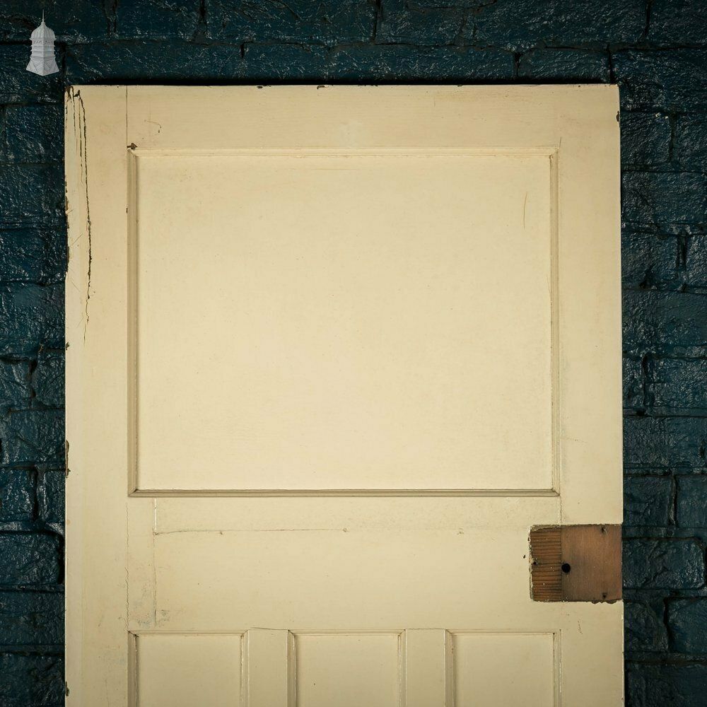 photo for sale 1930’s Style Door, White Painted, 1 Over 3 Panelled Door