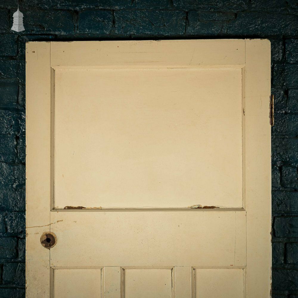 Pine Panelled Door, Moulded 4 Panel White Painted Door photo 180.0