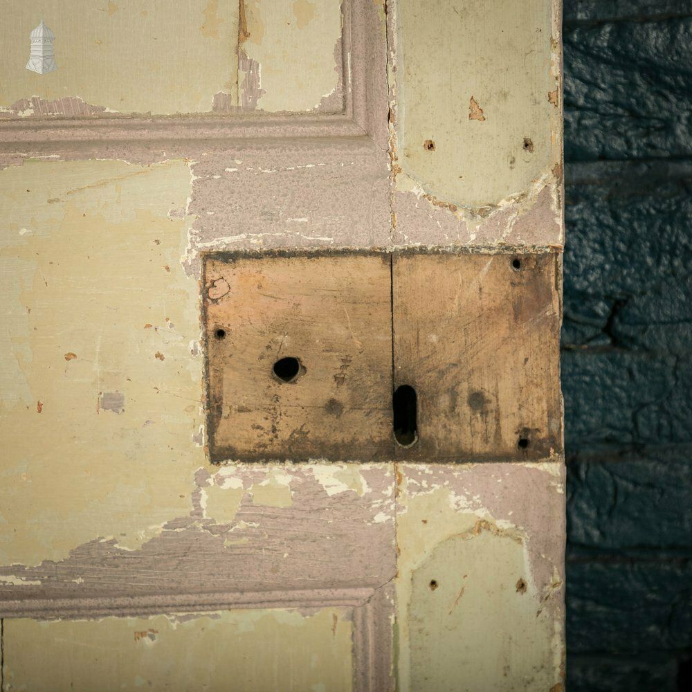photo furniture Pine Panelled Door, Moulded 6 Panel With Distressed Paint Finish
