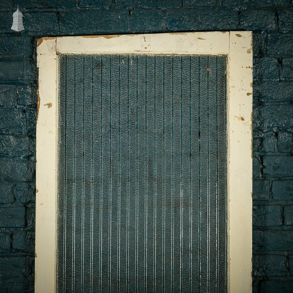 Half Glazed Door, Pine Panelled Door With “Hammer Stripe” Style Textured Glass photo Home Fixtures