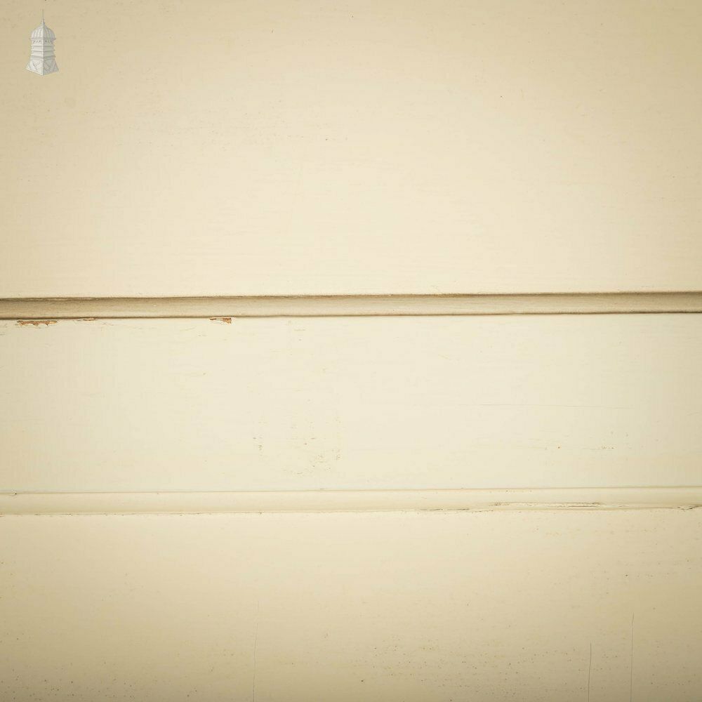 photo for sale Pine Panelled Door, Horizontal 4 Panel, White Painted